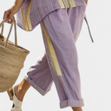 Dalia – Boho stiliaus lino ir bambuko komplektas
