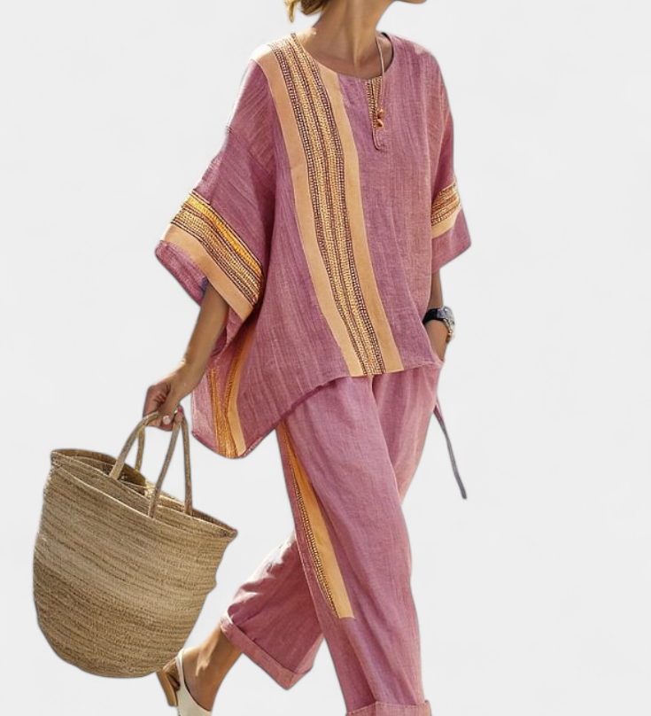 Vējūne – boho stila lina un bambusa komplekts