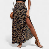 Leoparda raksta midi svārki
