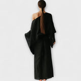 Dana - Kimono kleita, izgatavota no lina un kokvilnas