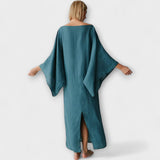 Dana - Kimono kleita, izgatavota no lina un kokvilnas