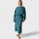Dana - Kimono kleita, izgatavota no lina un kokvilnas